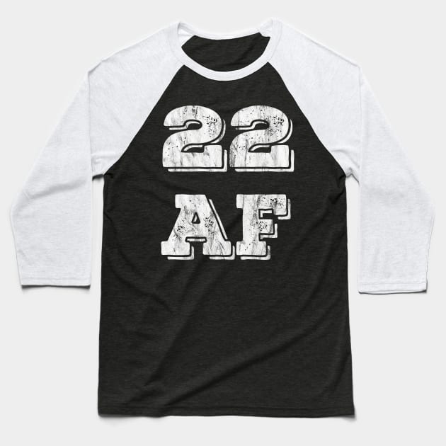 22 years birthday gift present funny present Baseball T-Shirt by familycuteycom